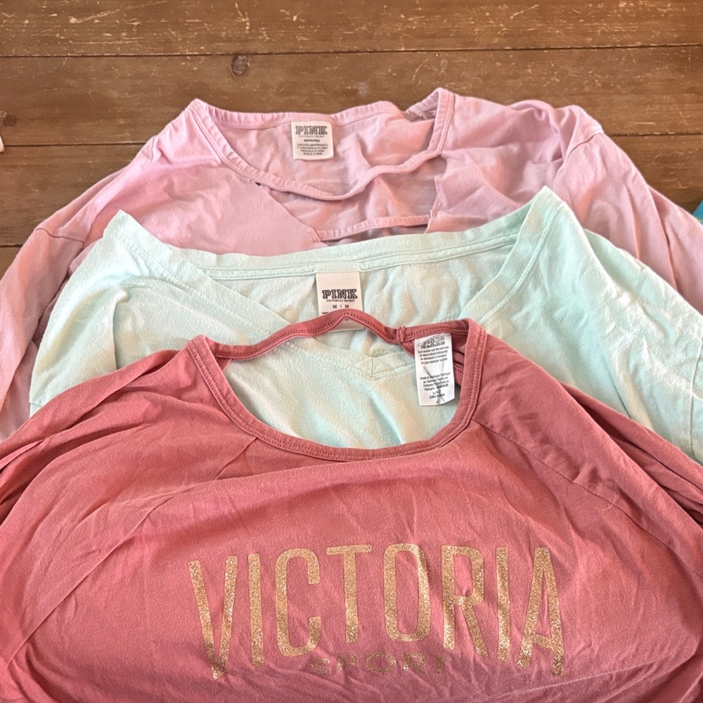 Victoria's Secret Pink long sleeve shirt set